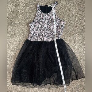 Abercrombie & Fitch Black and Pink Floral Dress